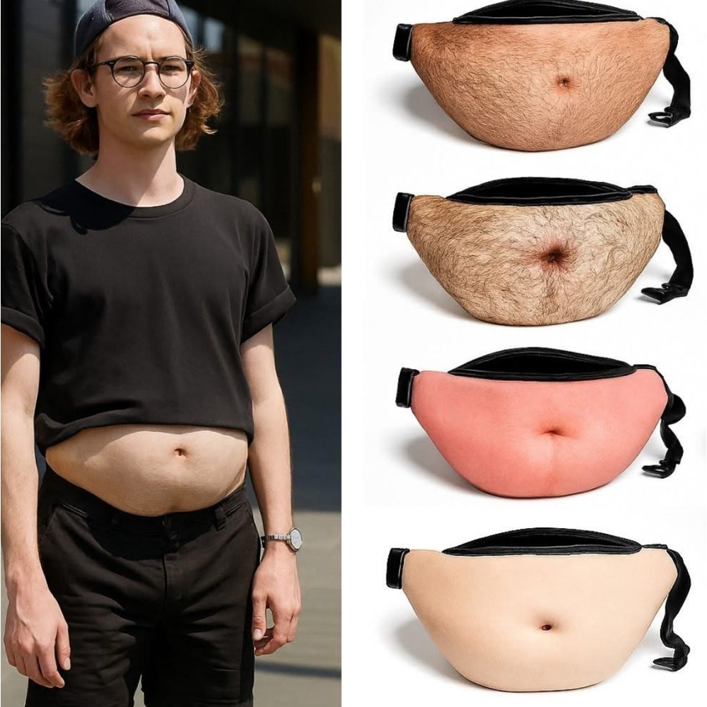 Hairy beer belly Fanny PAK JOKE GIFT 🤣